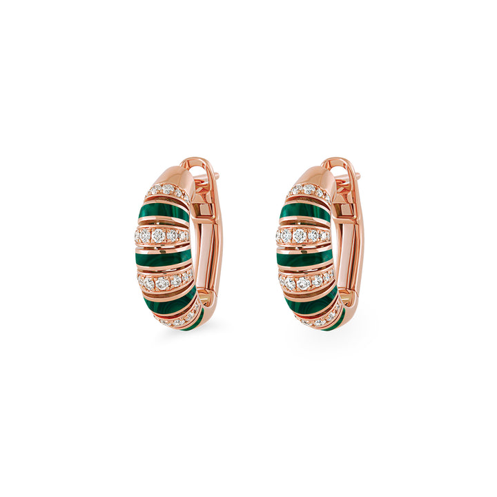 The Treasures Stone Hoop Earrings