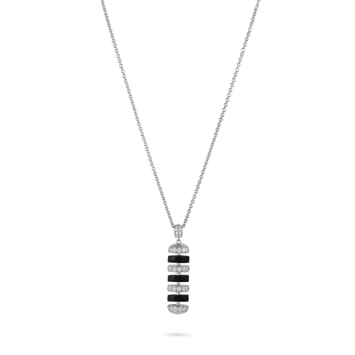 The Treasures M Vertical Stone Pendant