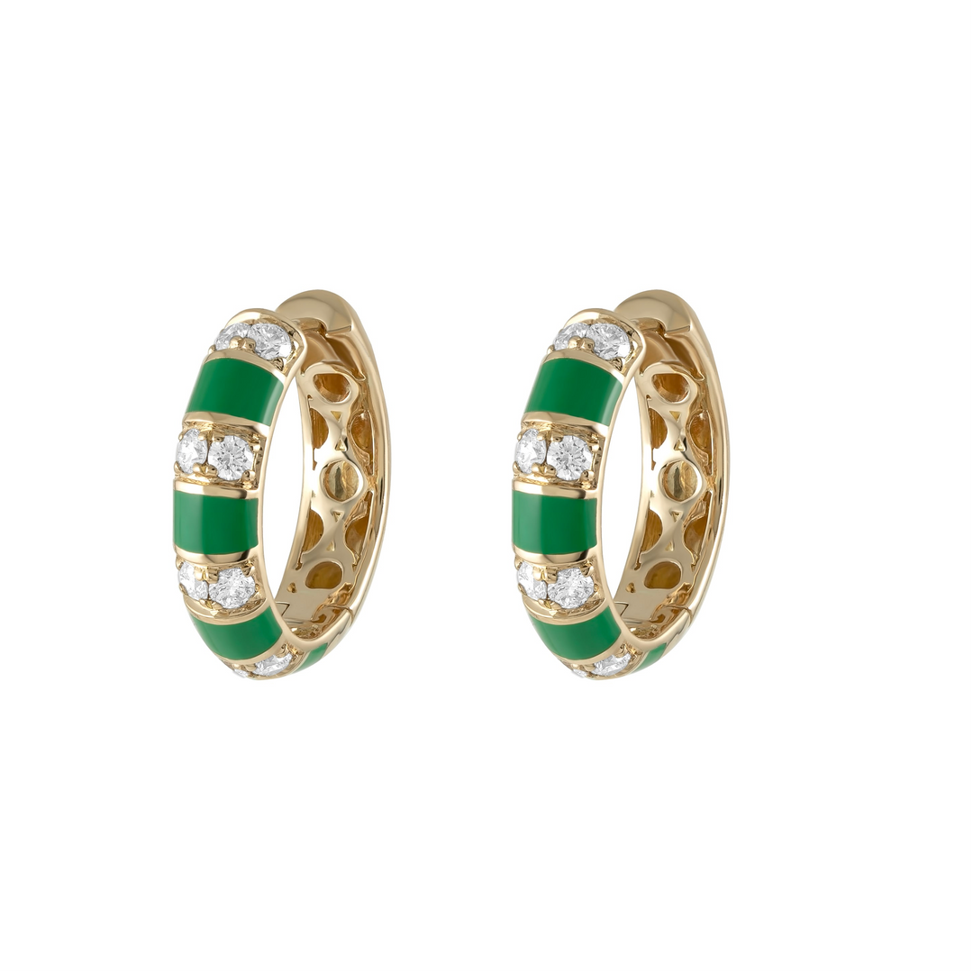 The Eternity Enamel Hoops