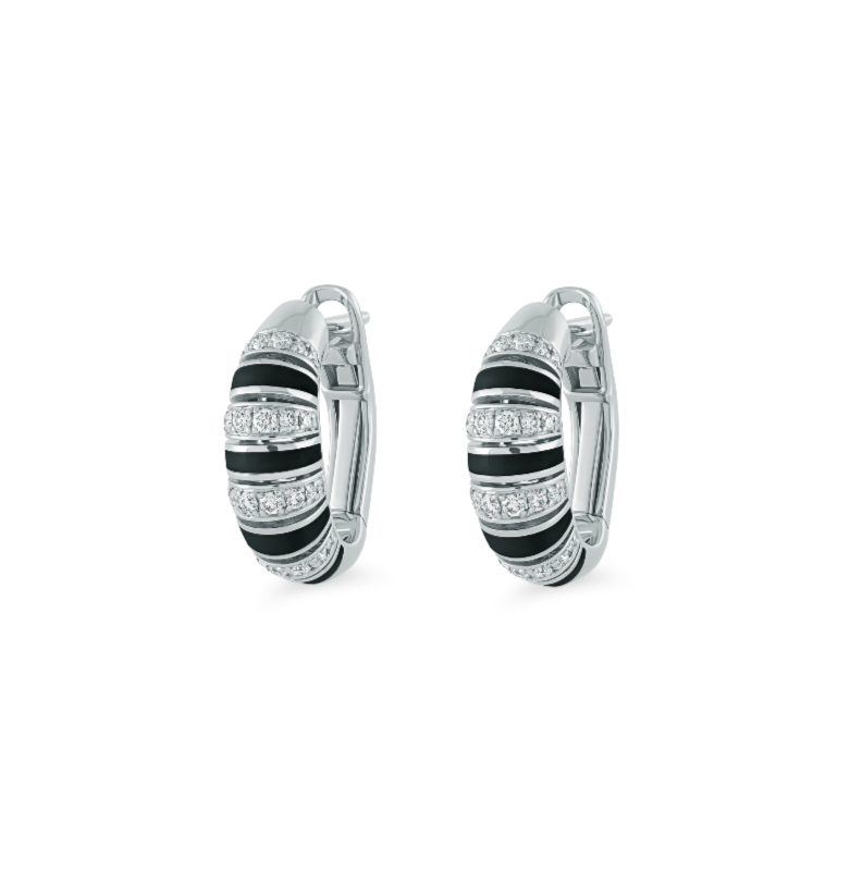 The Treasures Stone Hoop Earrings