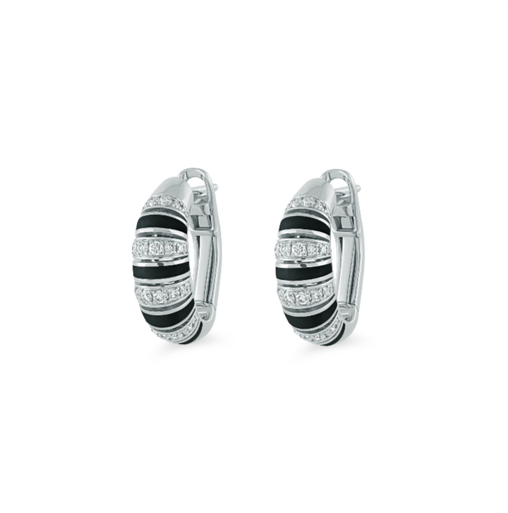 The Treasures Stone Hoop Earrings