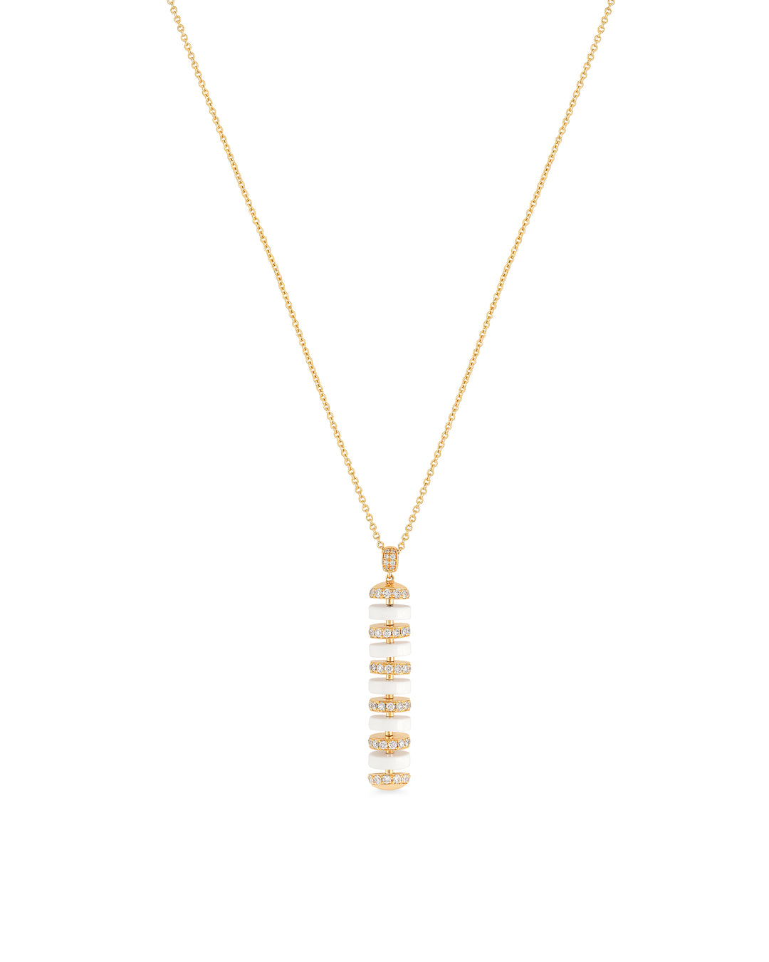 The Treasures L vertical stone Pendant
