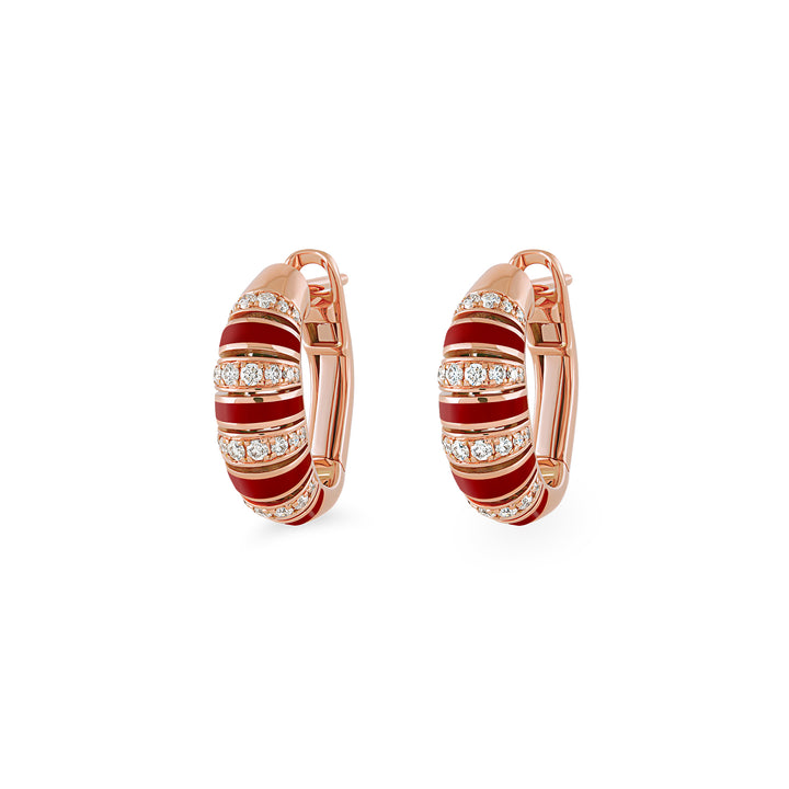 The Treasures Stone Hoop Earrings