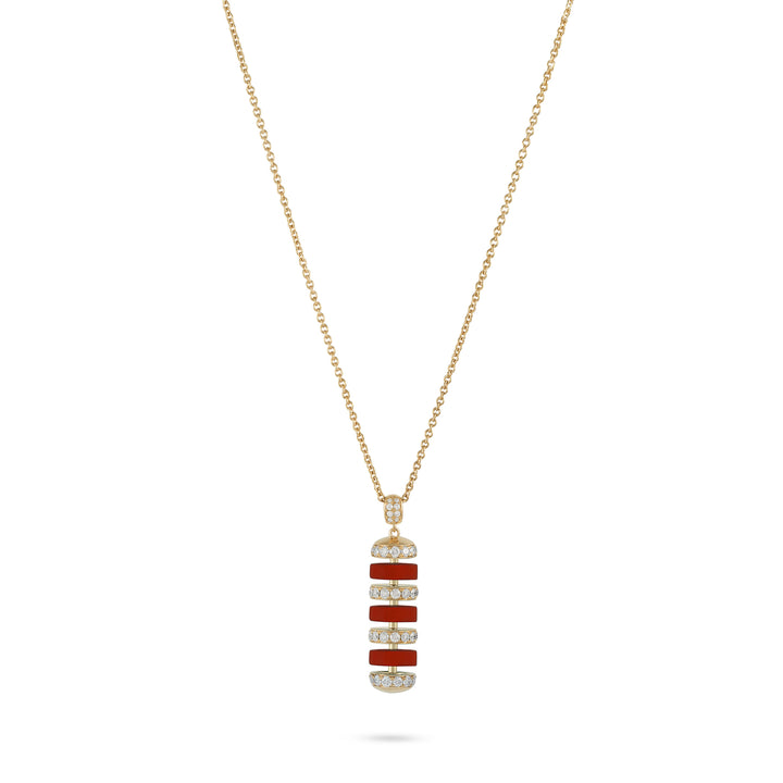 The Treasures M Vertical Stone Pendant