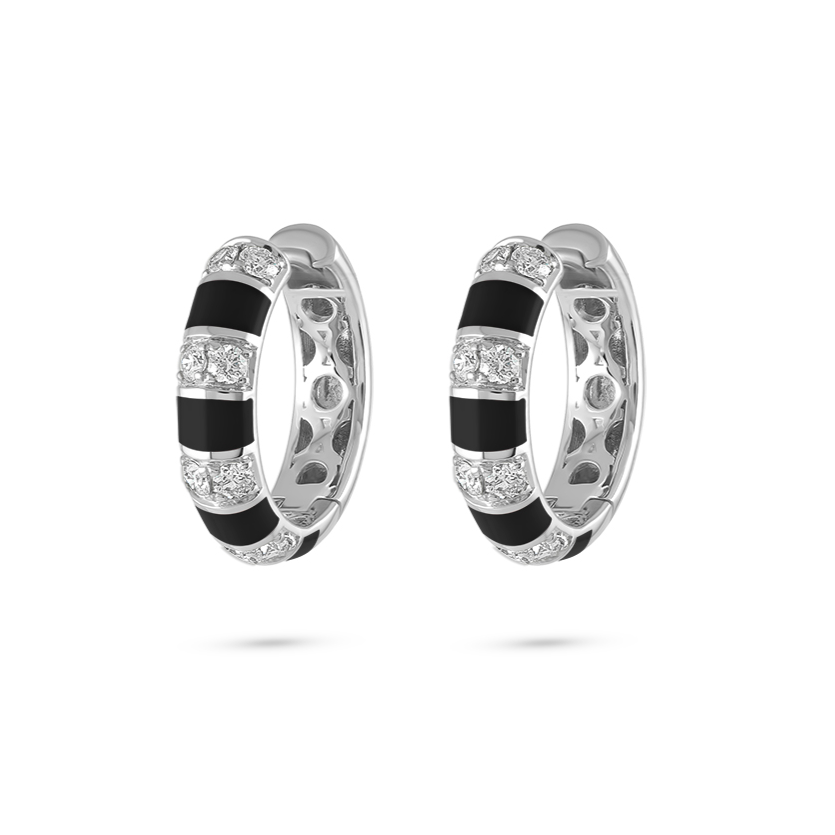 The Eternity Enamel Hoops