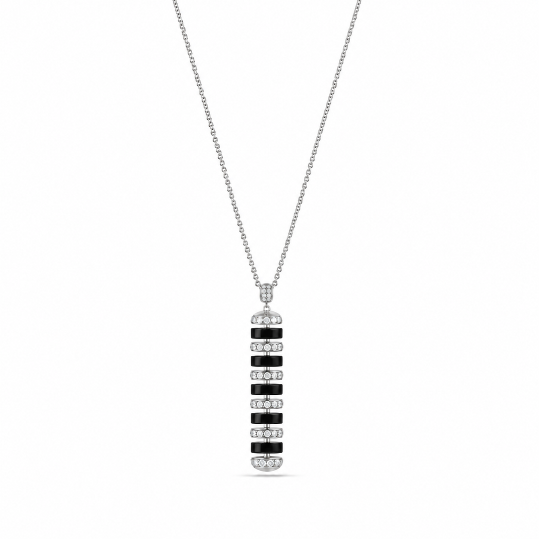 The Treasures L vertical stone Pendant