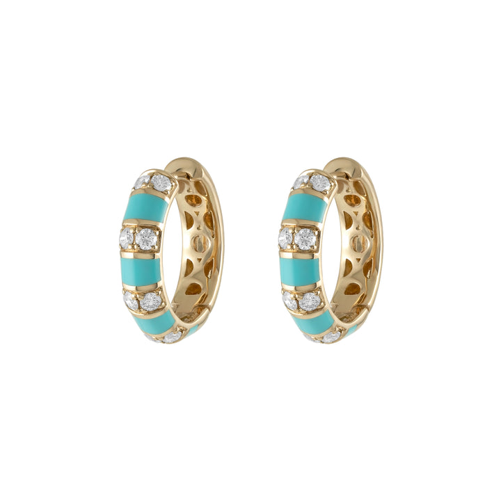 The Eternity Enamel Hoops