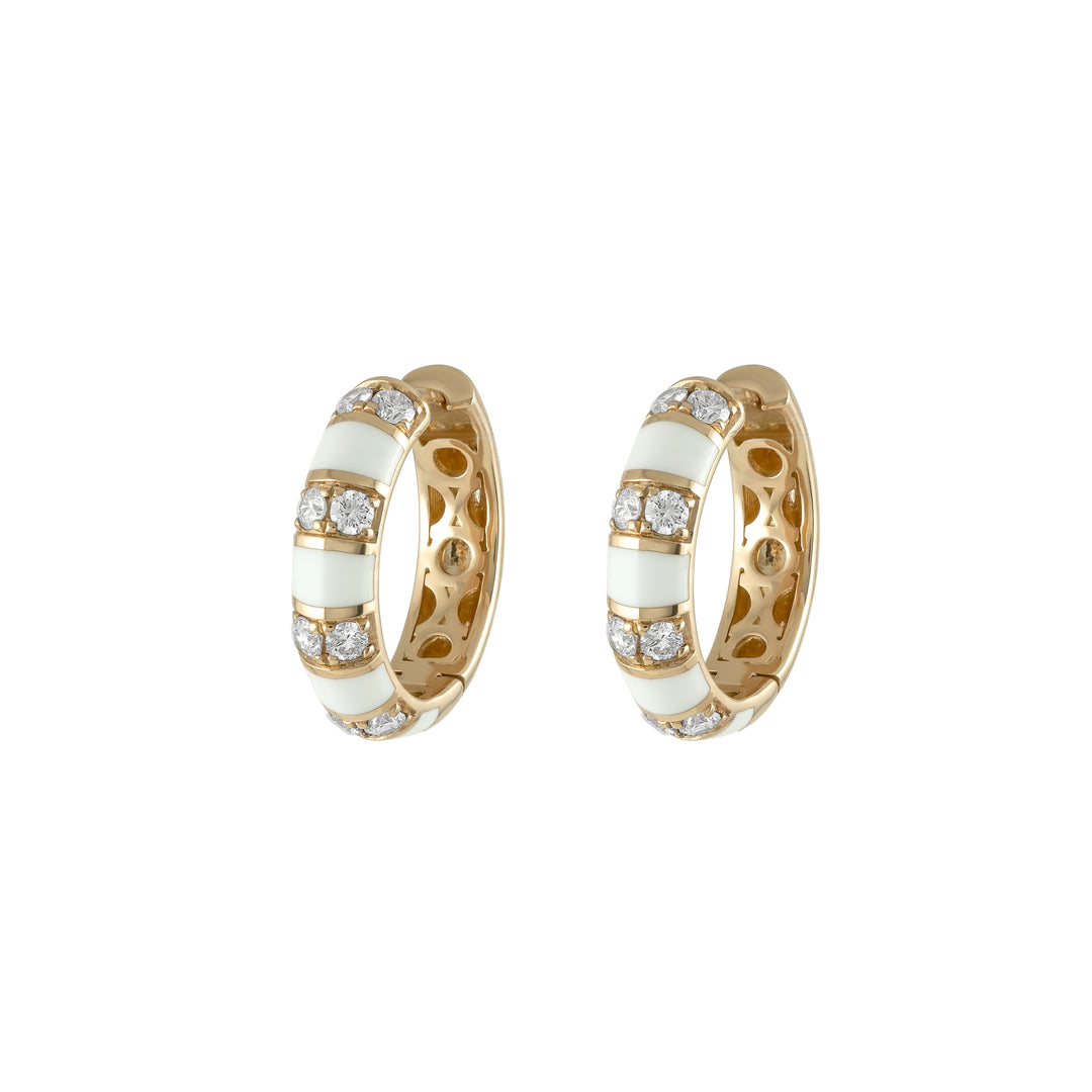 The Eternity Enamel Hoops