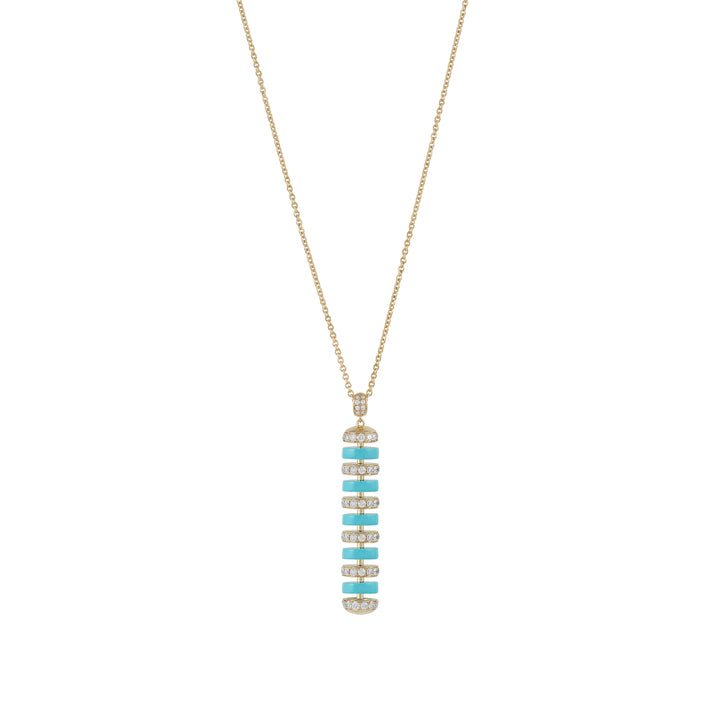 The Treasures L vertical stone Pendant